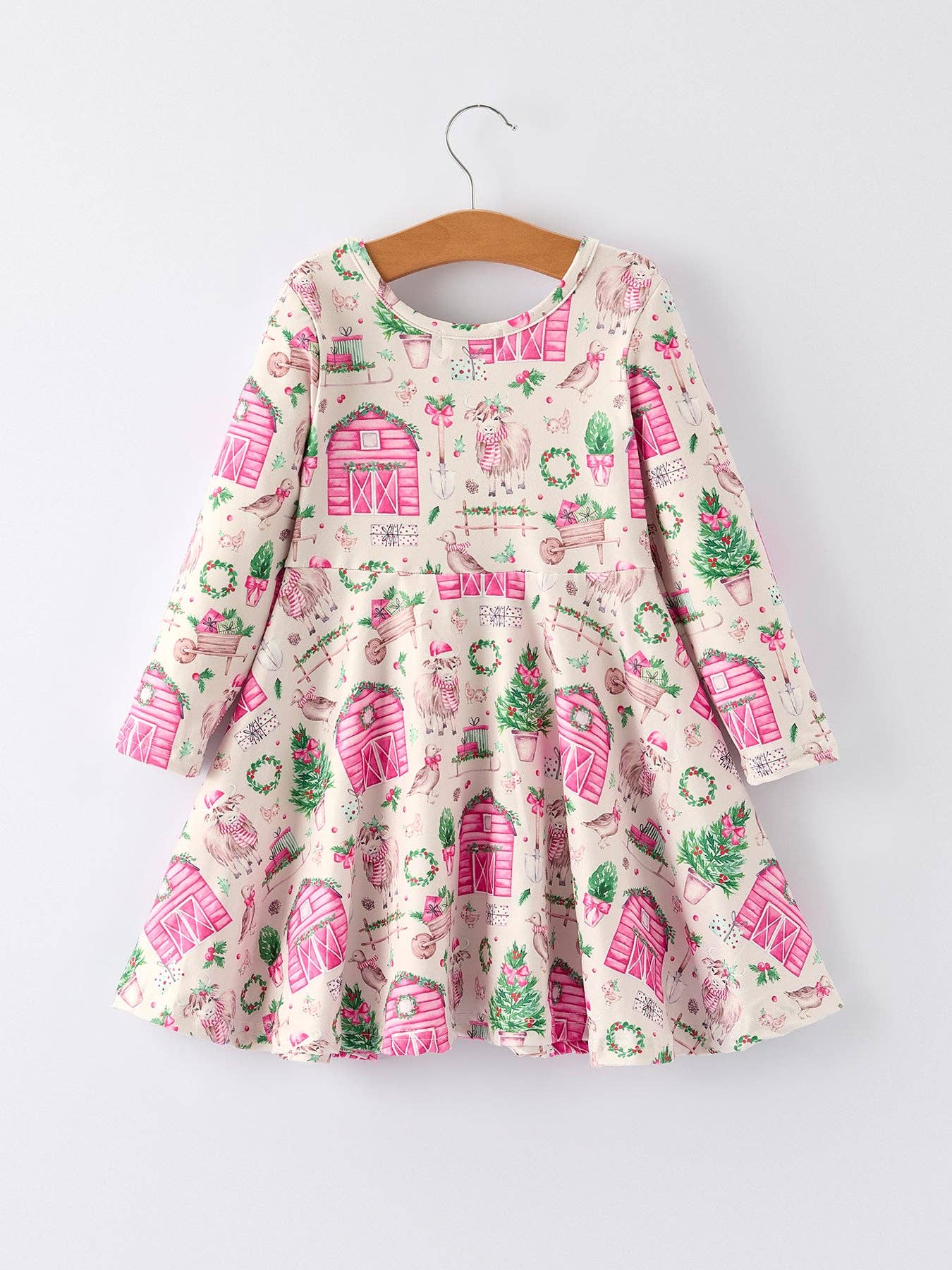 Pink Farmhouse Christmas Outfit