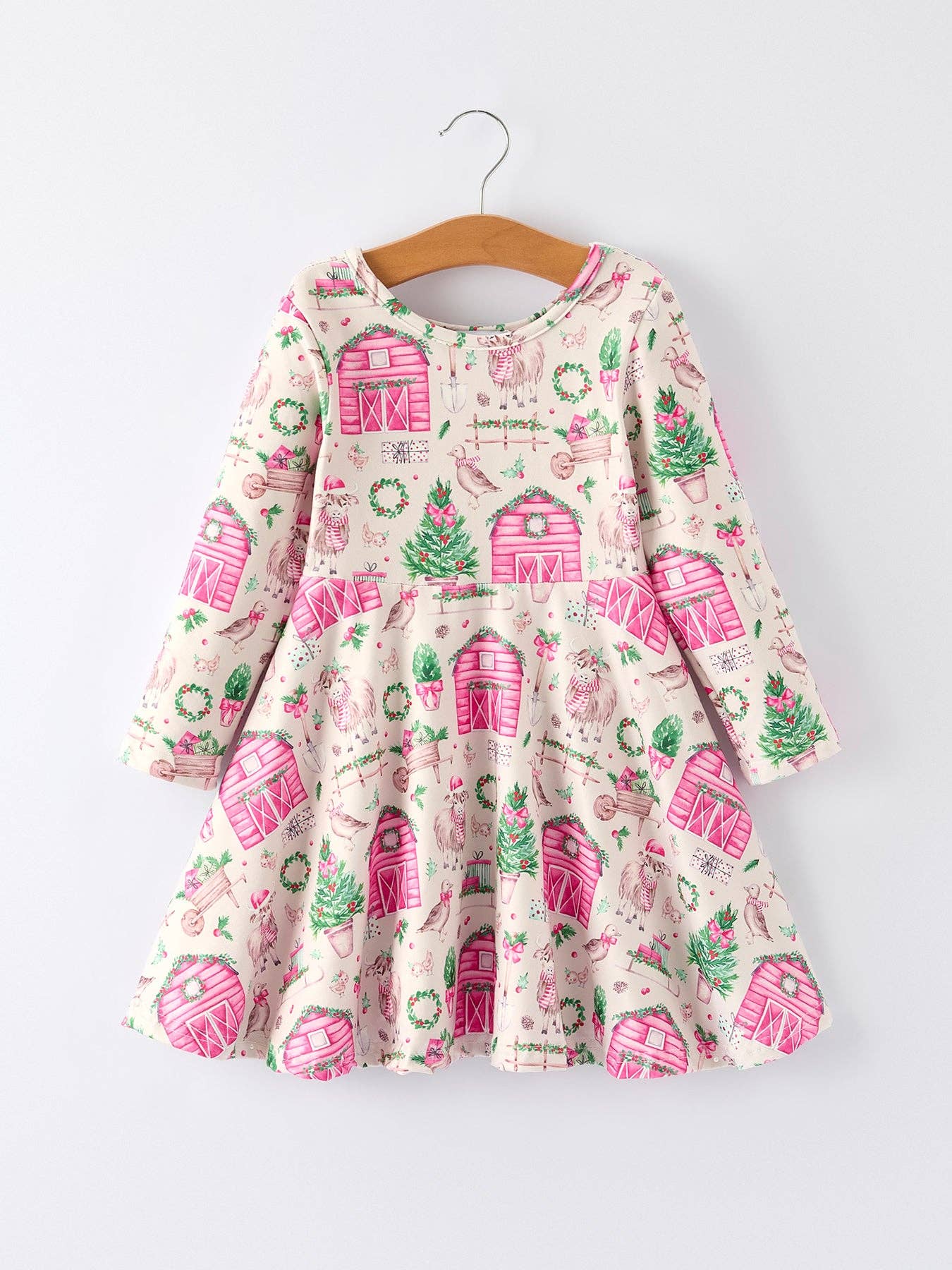 Pink Farmhouse Christmas Outfit
