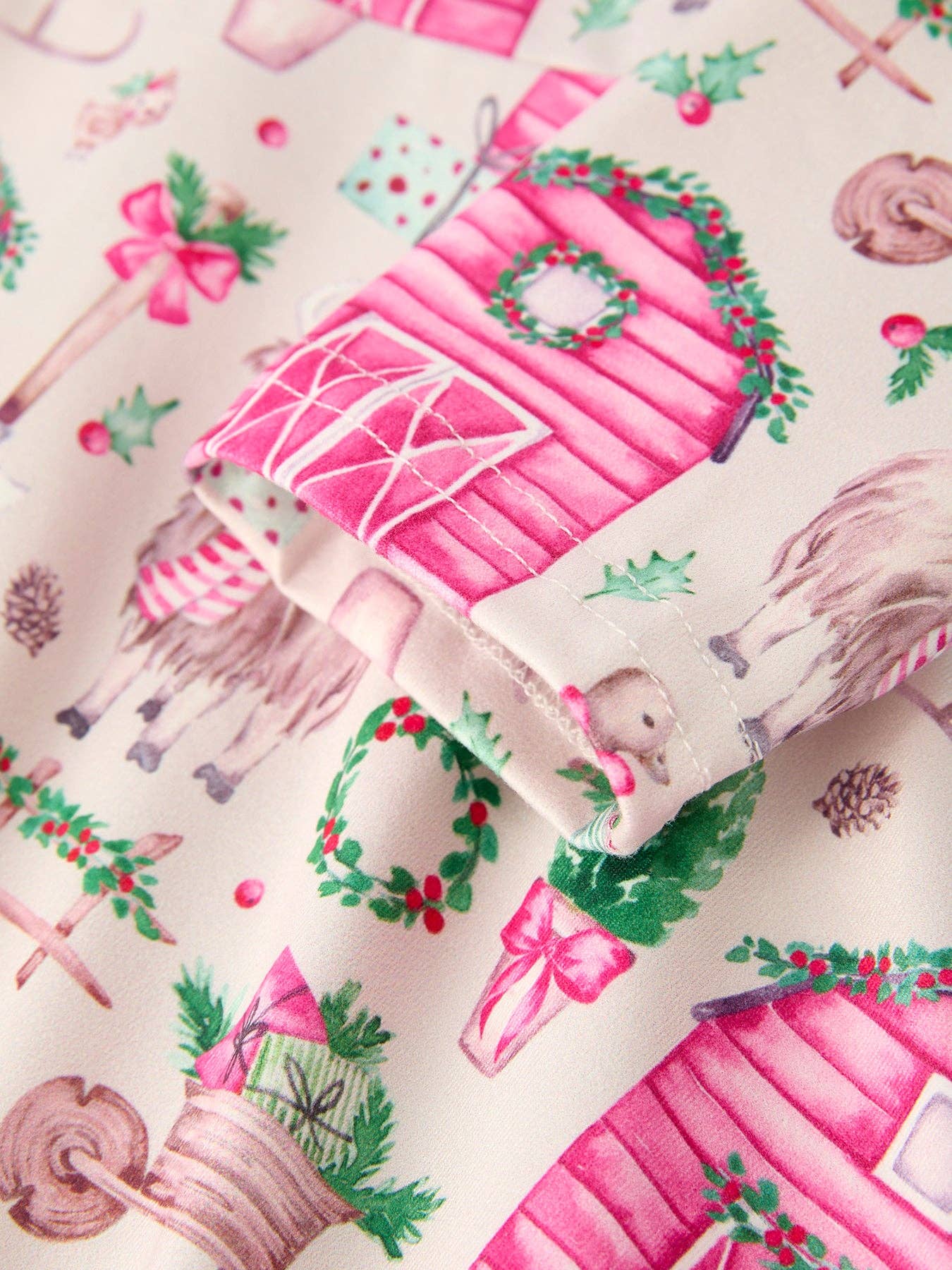 Pink Farmhouse Christmas Outfit