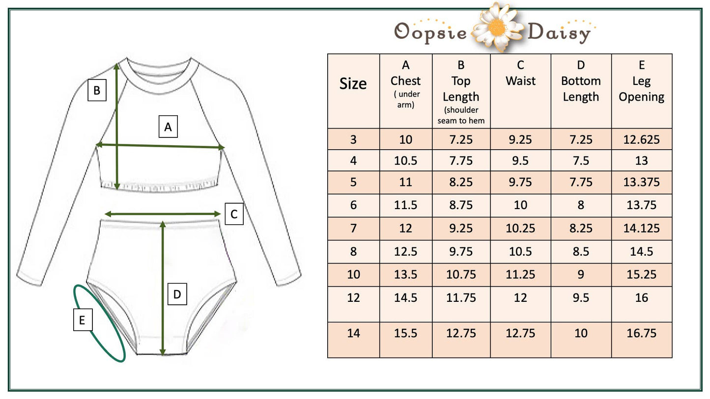 Kids Watermelon Summer 2 Piece Rash Guard Swimsuit