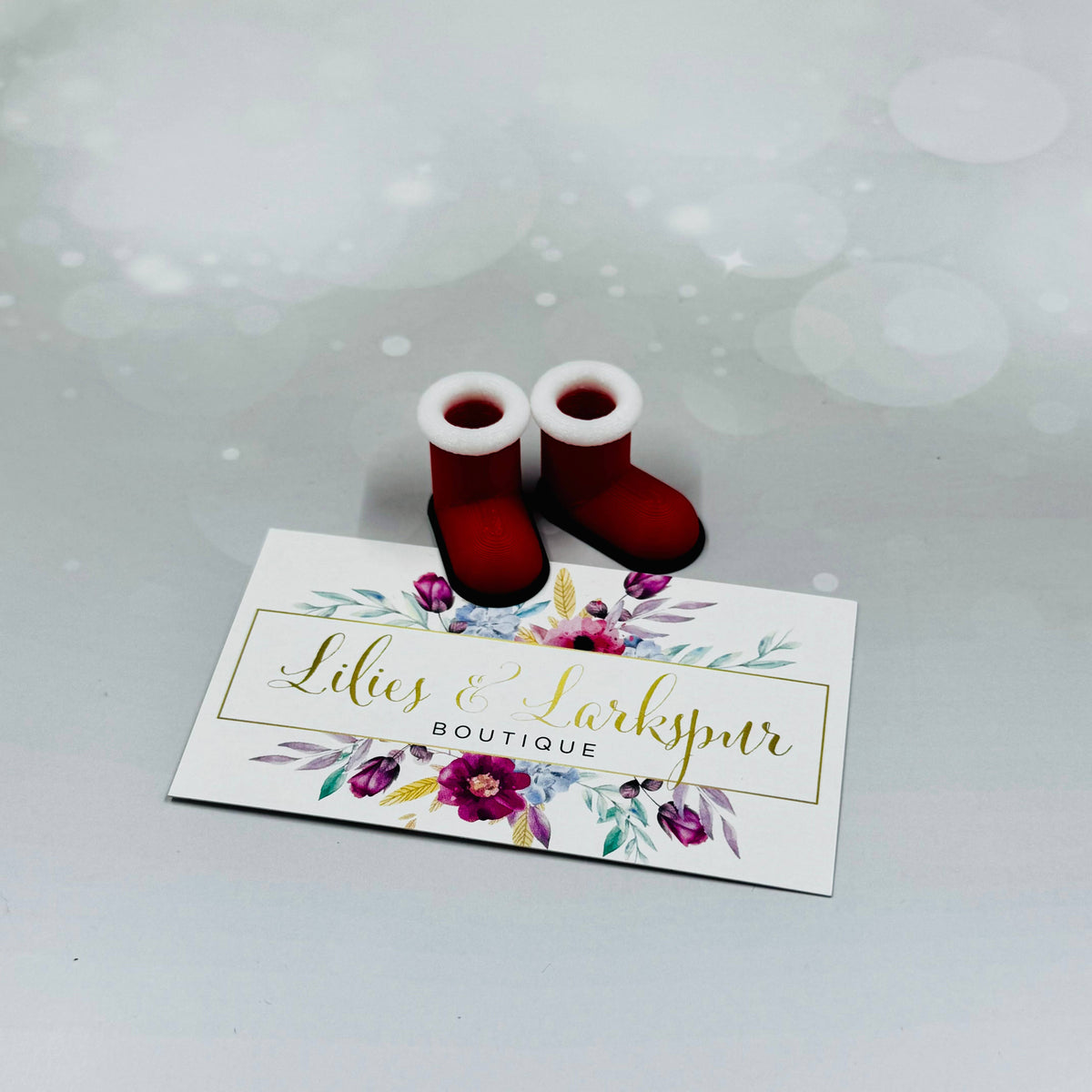 🎄 3D Printed Miniature Santa / Elf Boots