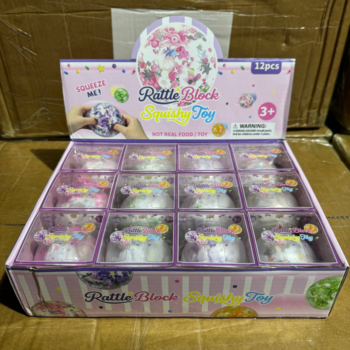 Crunchy Snowball w/Charms Squishy