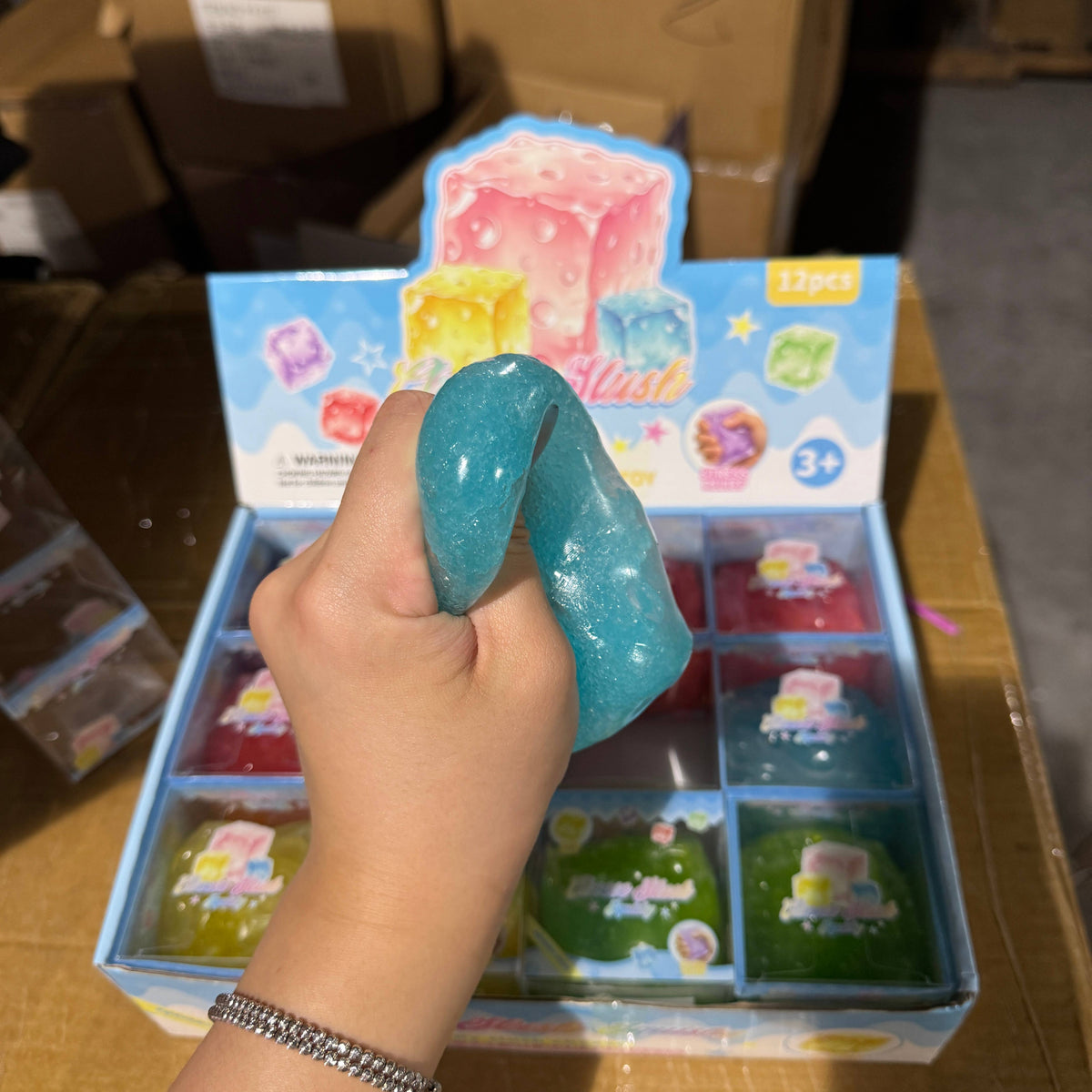 Cheese Icy Slushy Square Squishy