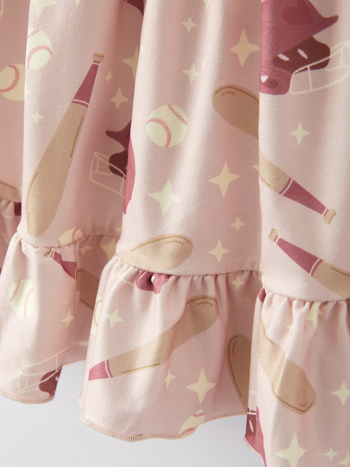 Baseball Light Pink Milk Silk Dress