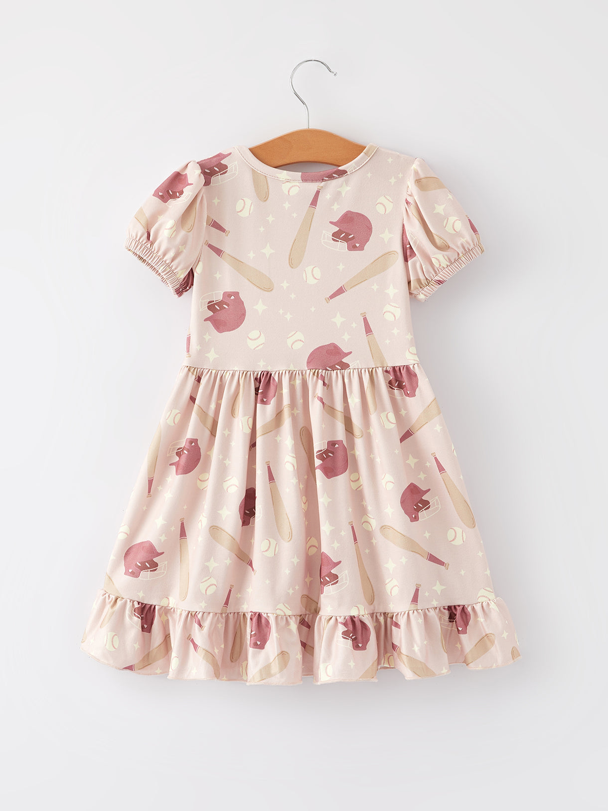 Baseball Light Pink Milk Silk Dress