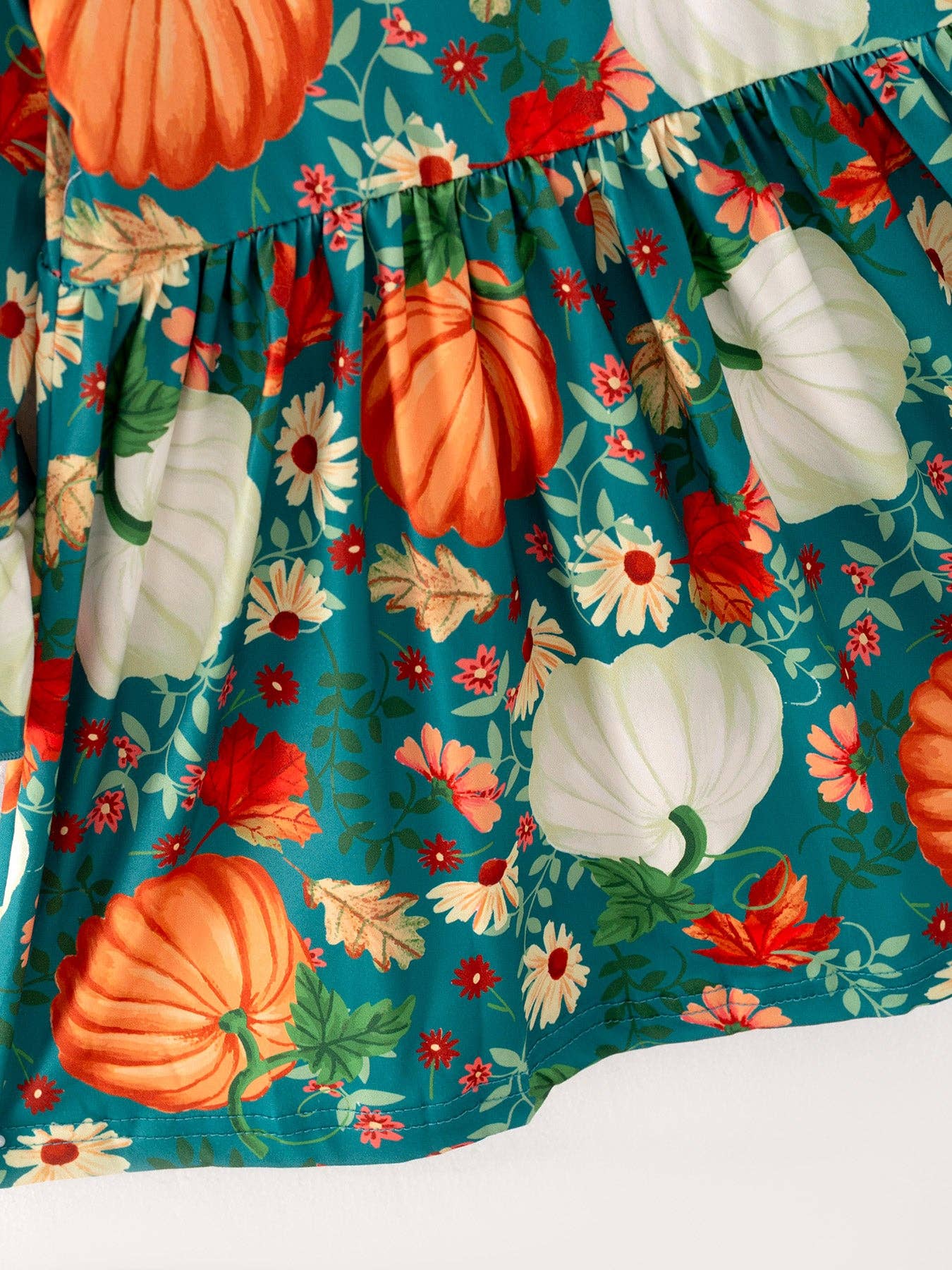 Fall Day Pumpkin Print Dress