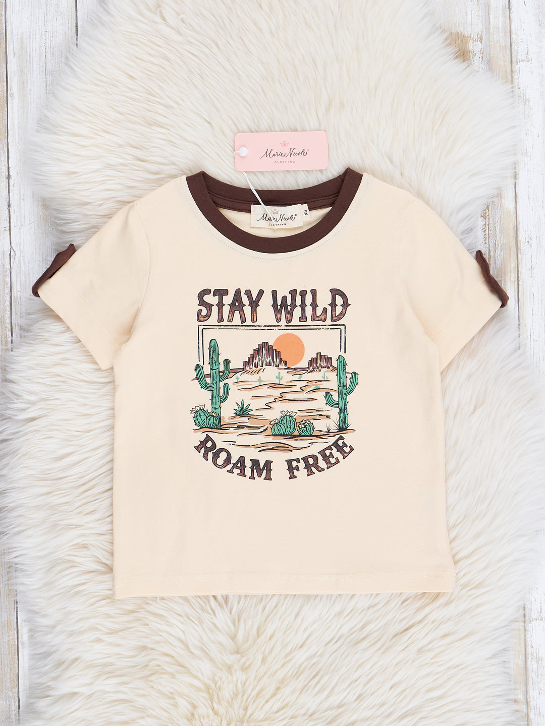 Tan "Stay Wild" Shirt