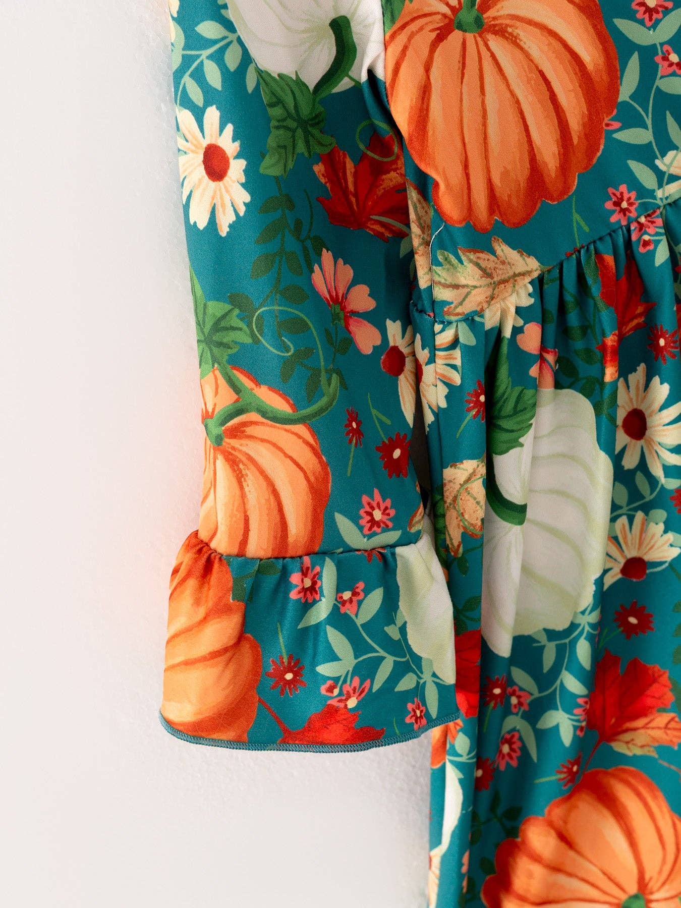 Fall Day Pumpkin Print Dress