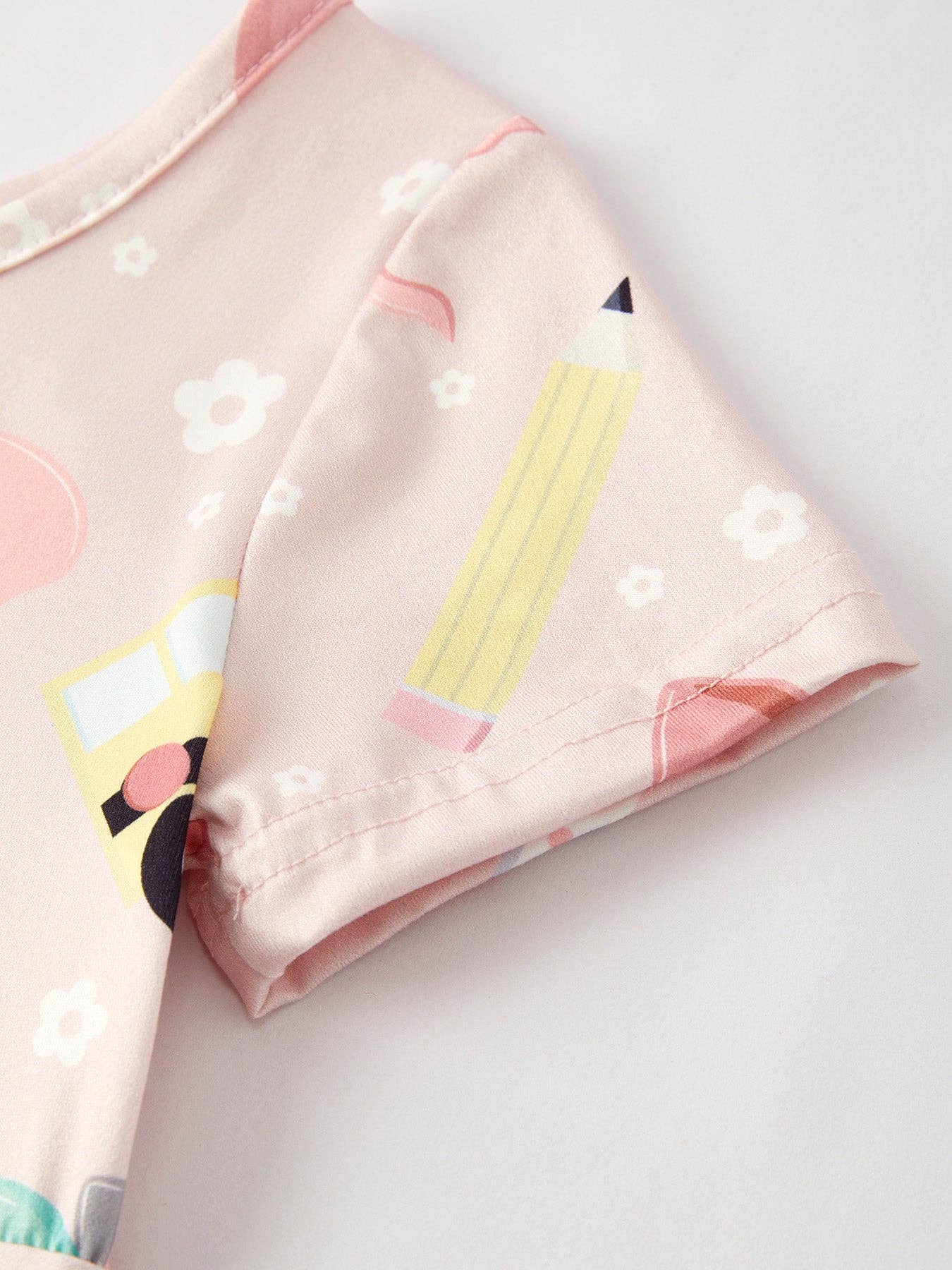 Back to School Print Girls Dress