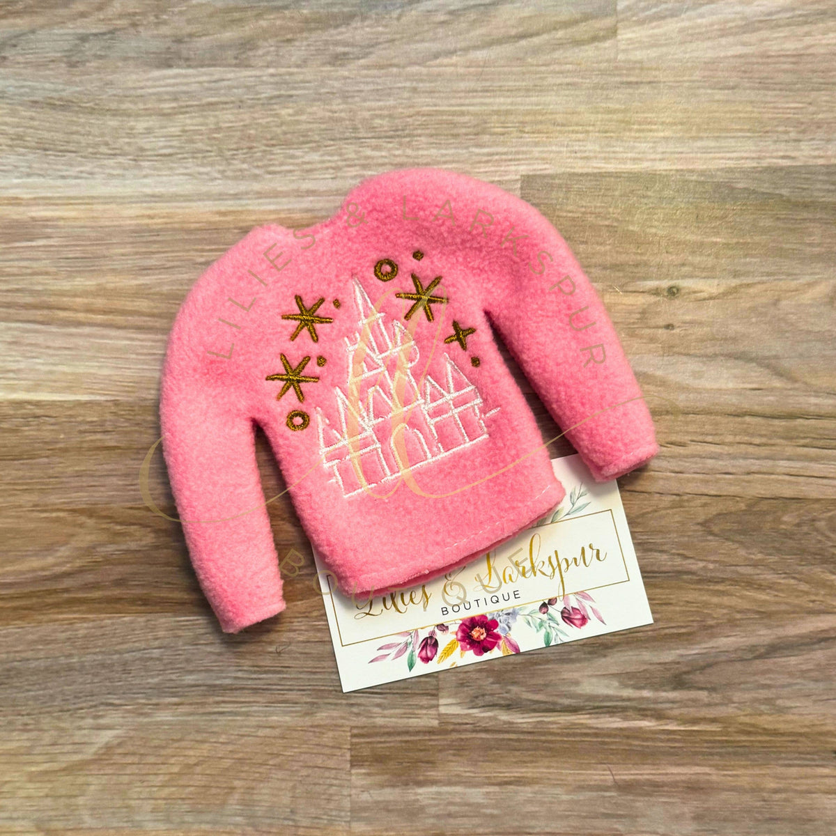Pink Castle Elf Sweater