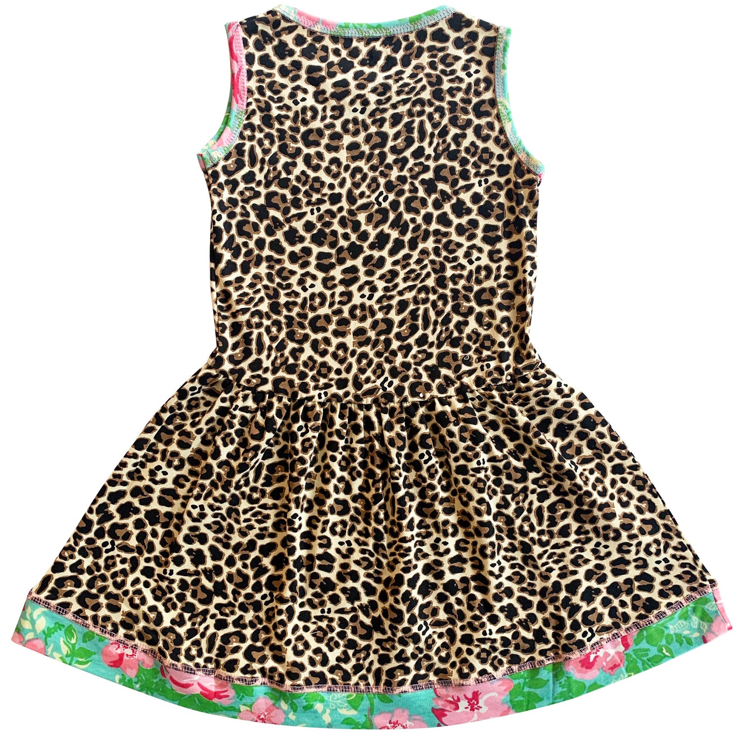 Leopard Floral Swing Dress