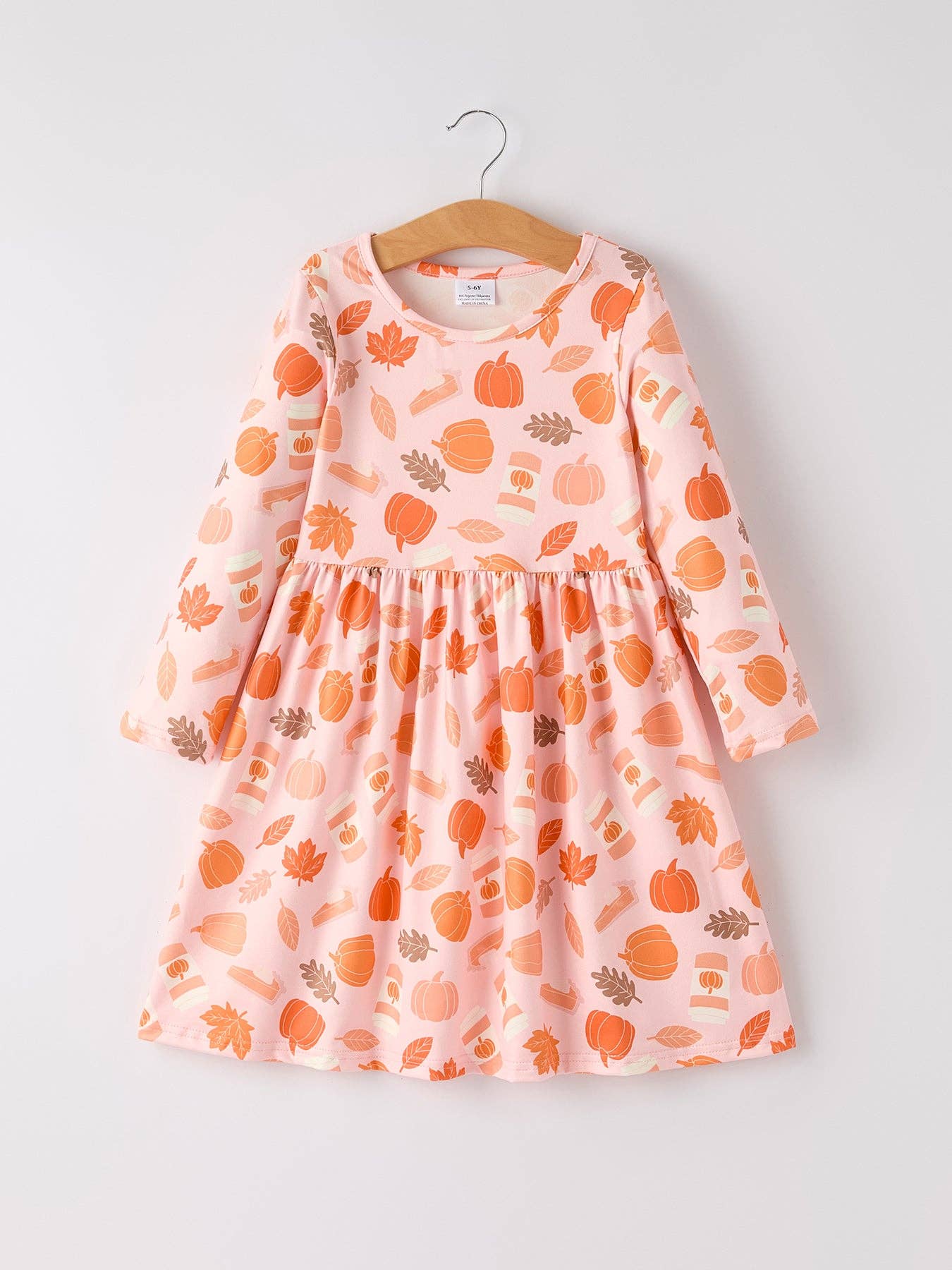 Pumpkin Maple Leaf Dress