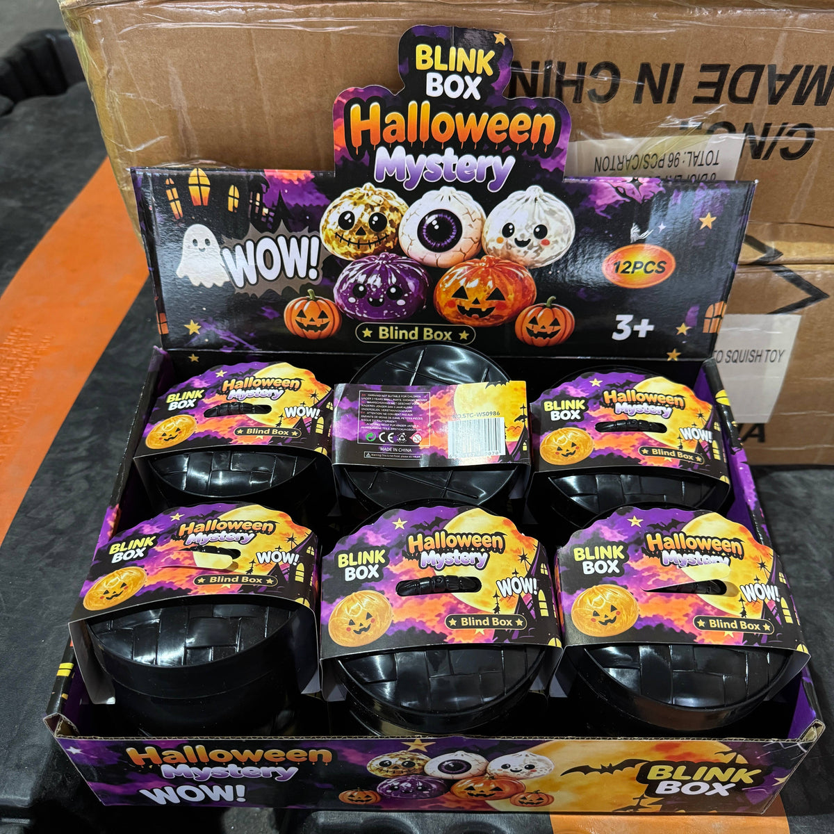Sugar Squeeze Halloween Glitter Dumpling Toy 12/pk | BR270