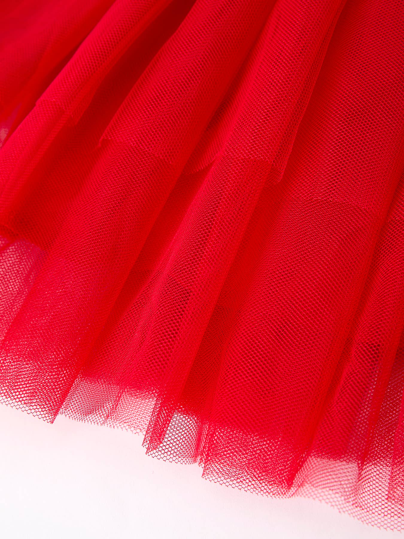 Red Tulle Skirt Christmas Tutu Dress and Holly Print