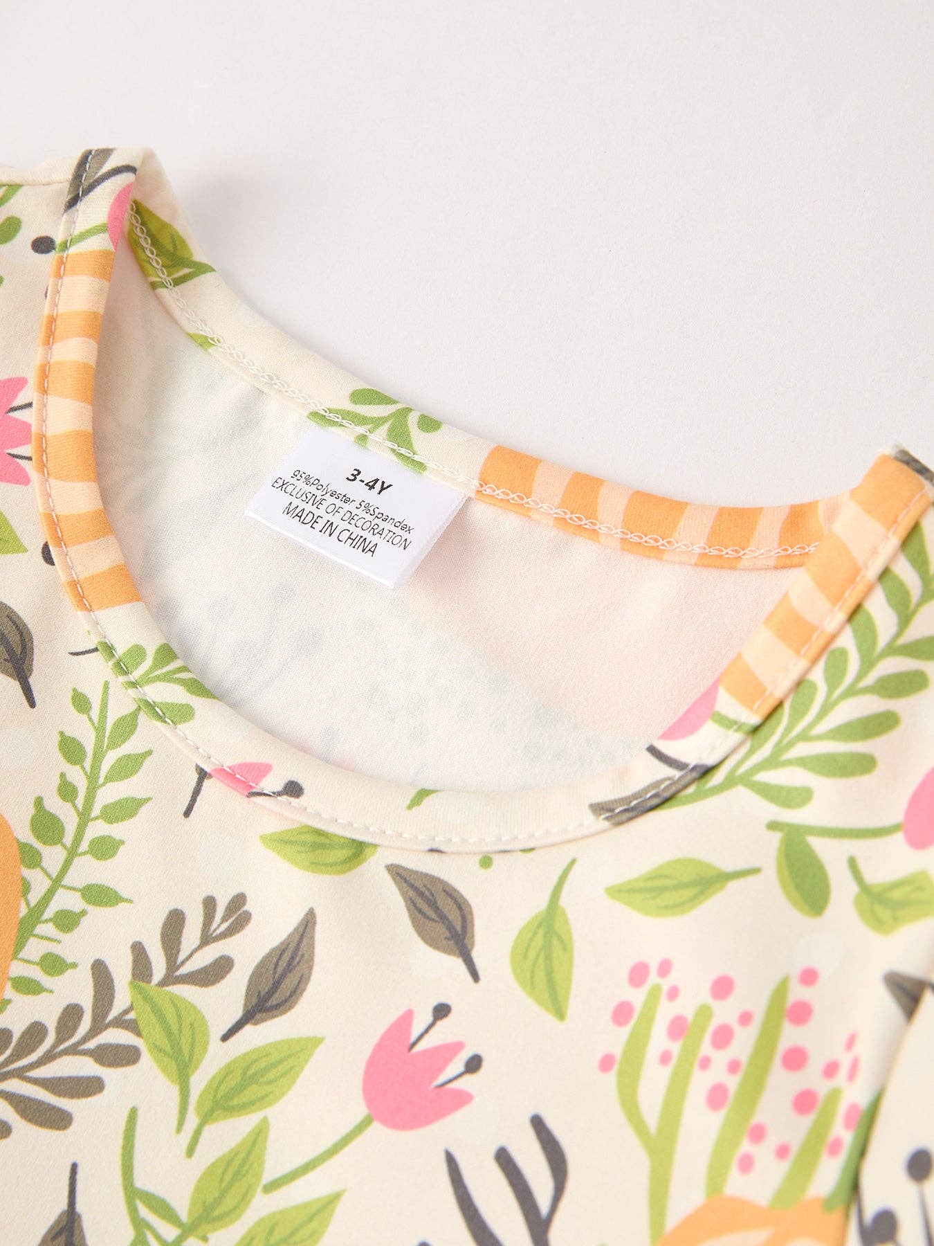 Pumpkin Floral Fall Dress