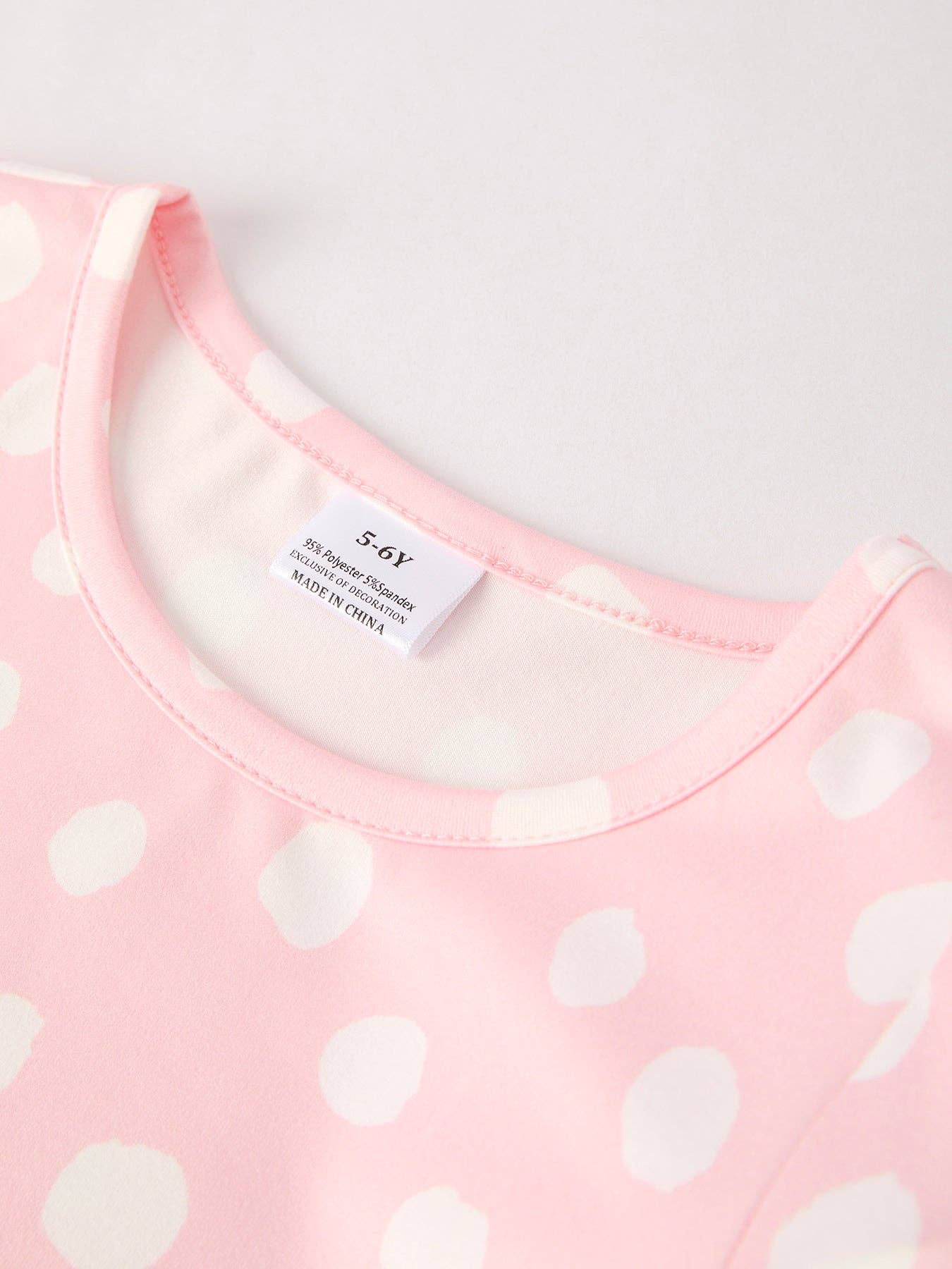 Fall Pink Polka Dot Dress