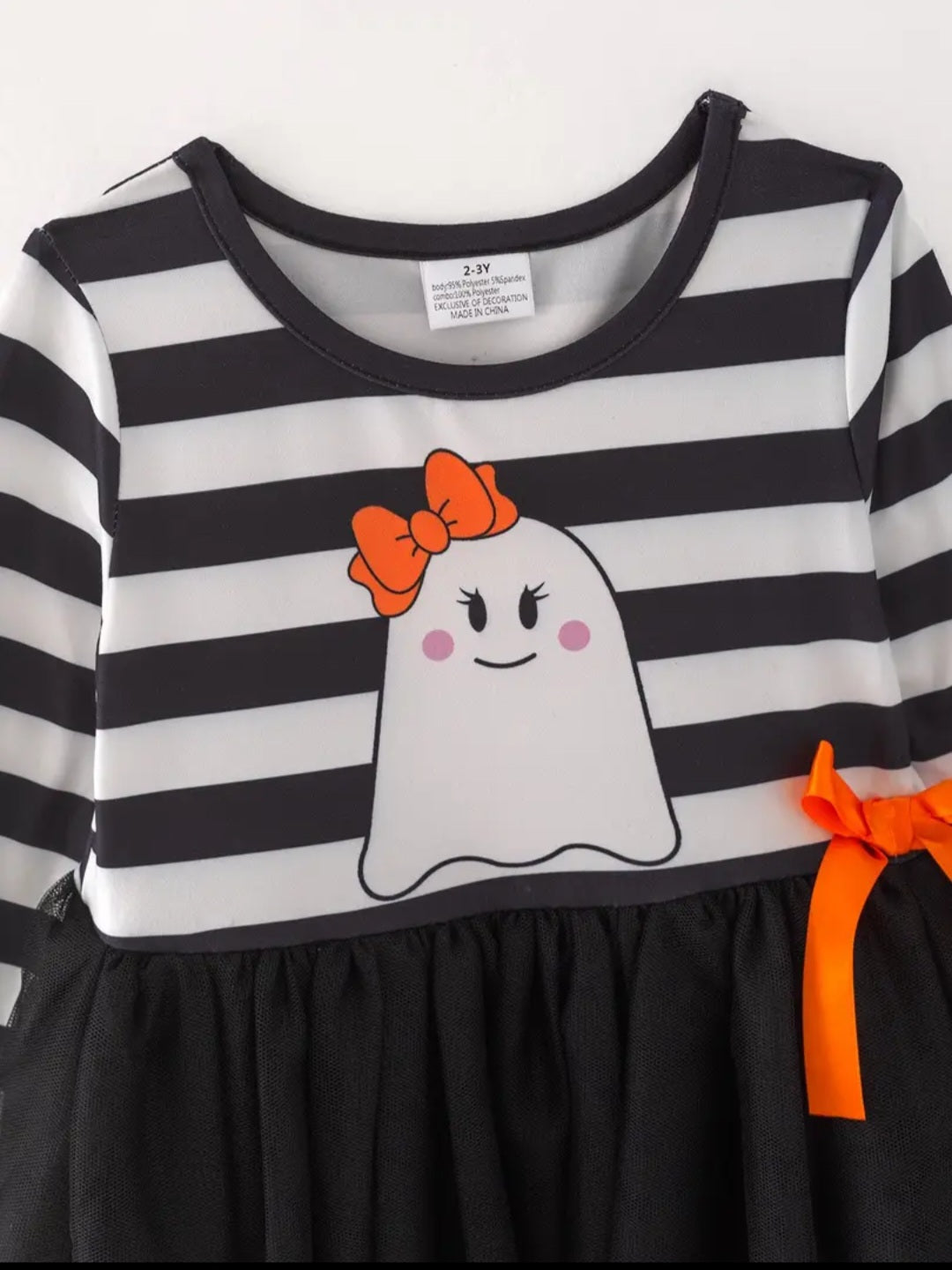 Halloween Tutu Skirt Long Sleeve Dress
