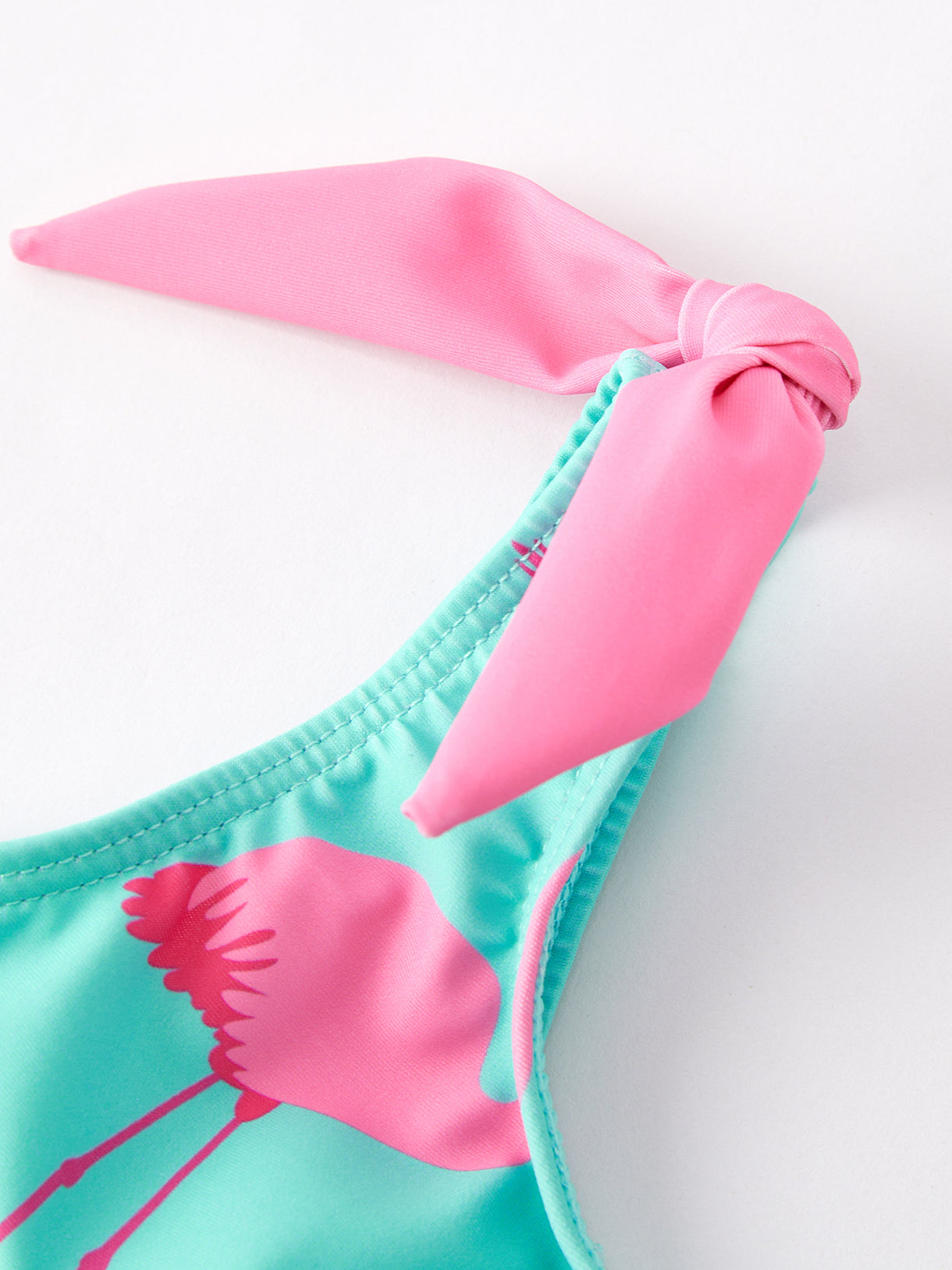 “Flamingo” Tie Shoulder Swimsuit