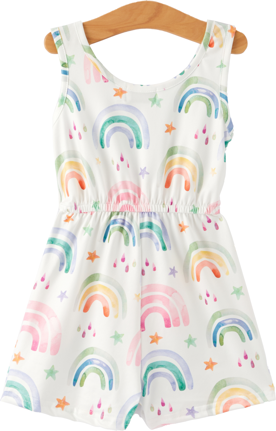 Rainbow Milk Silk Romper