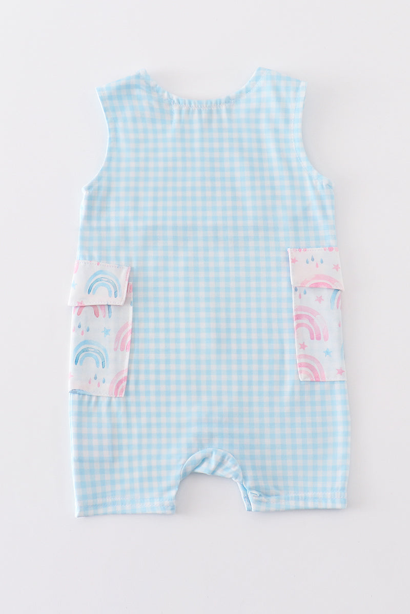 Abby & Evie Premium
Premium blue rainbow romper