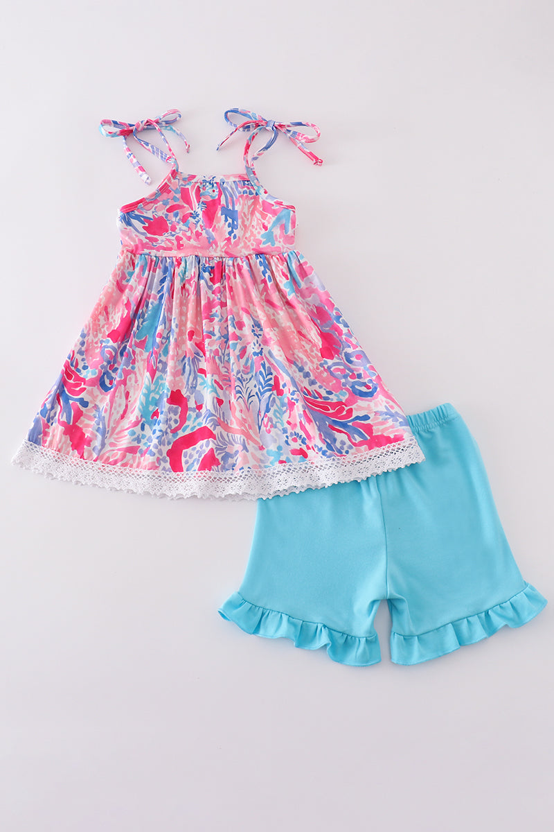 Abby & Evie
Tropical Sunset Waves set