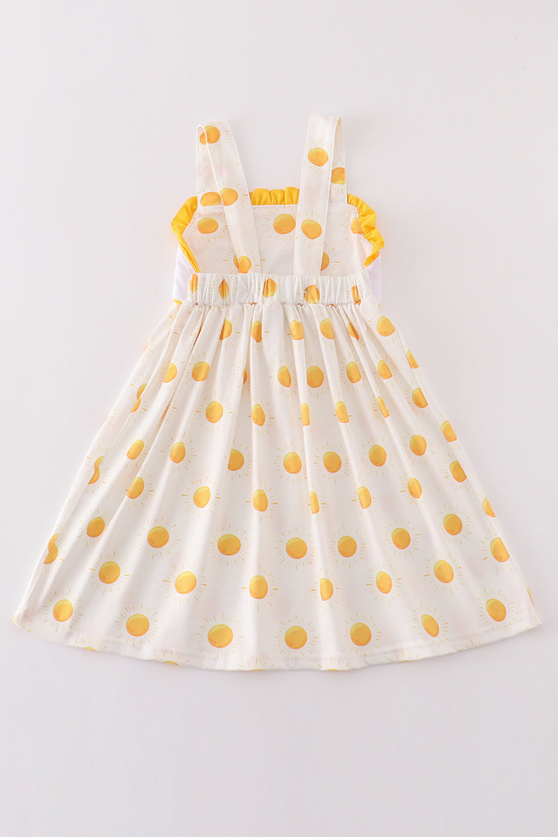 Abby & Evie
Yellow you are my sunshine embroidery dress
