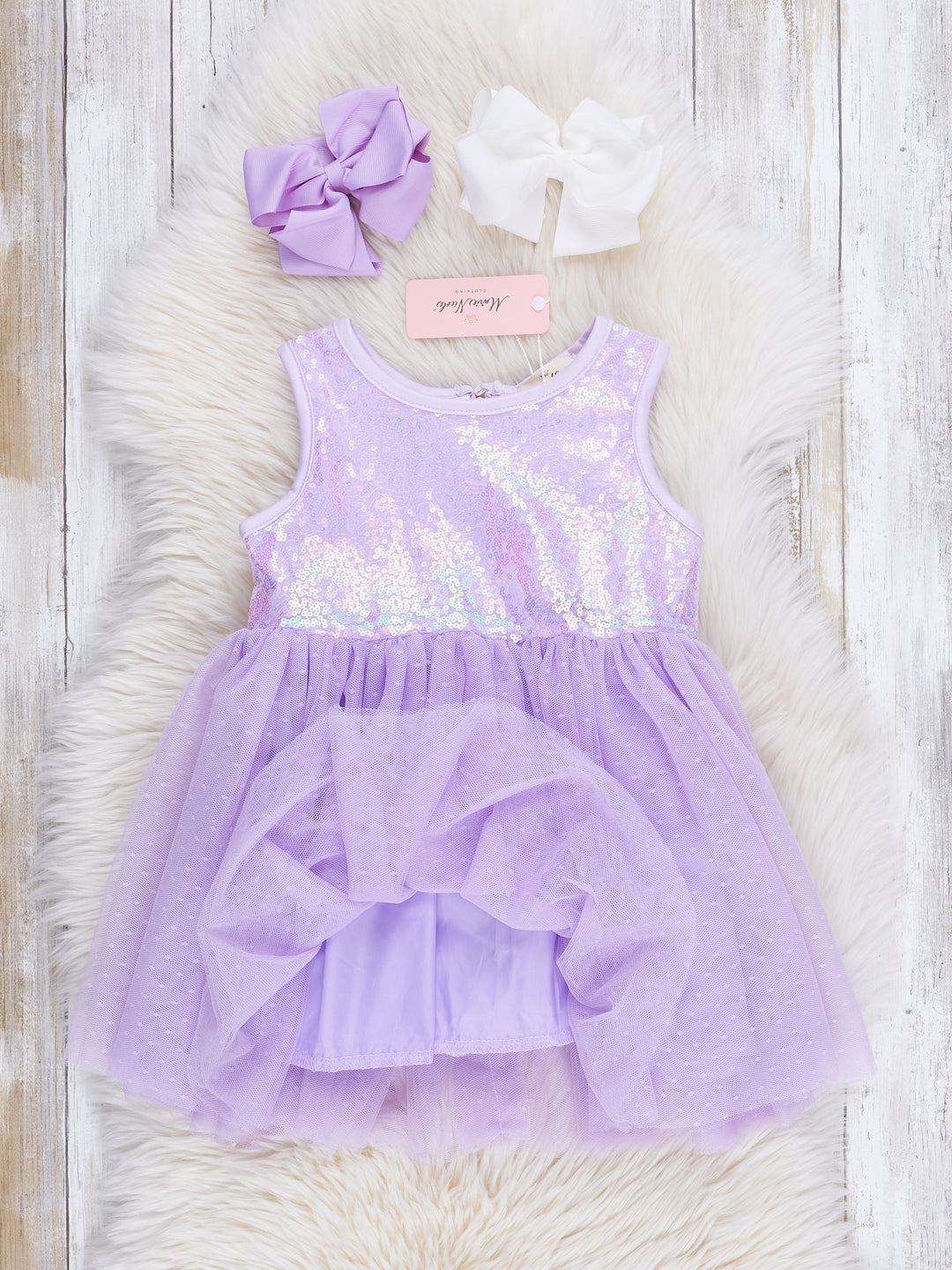 Amethyst Sleeveless Sparkle Party Dress