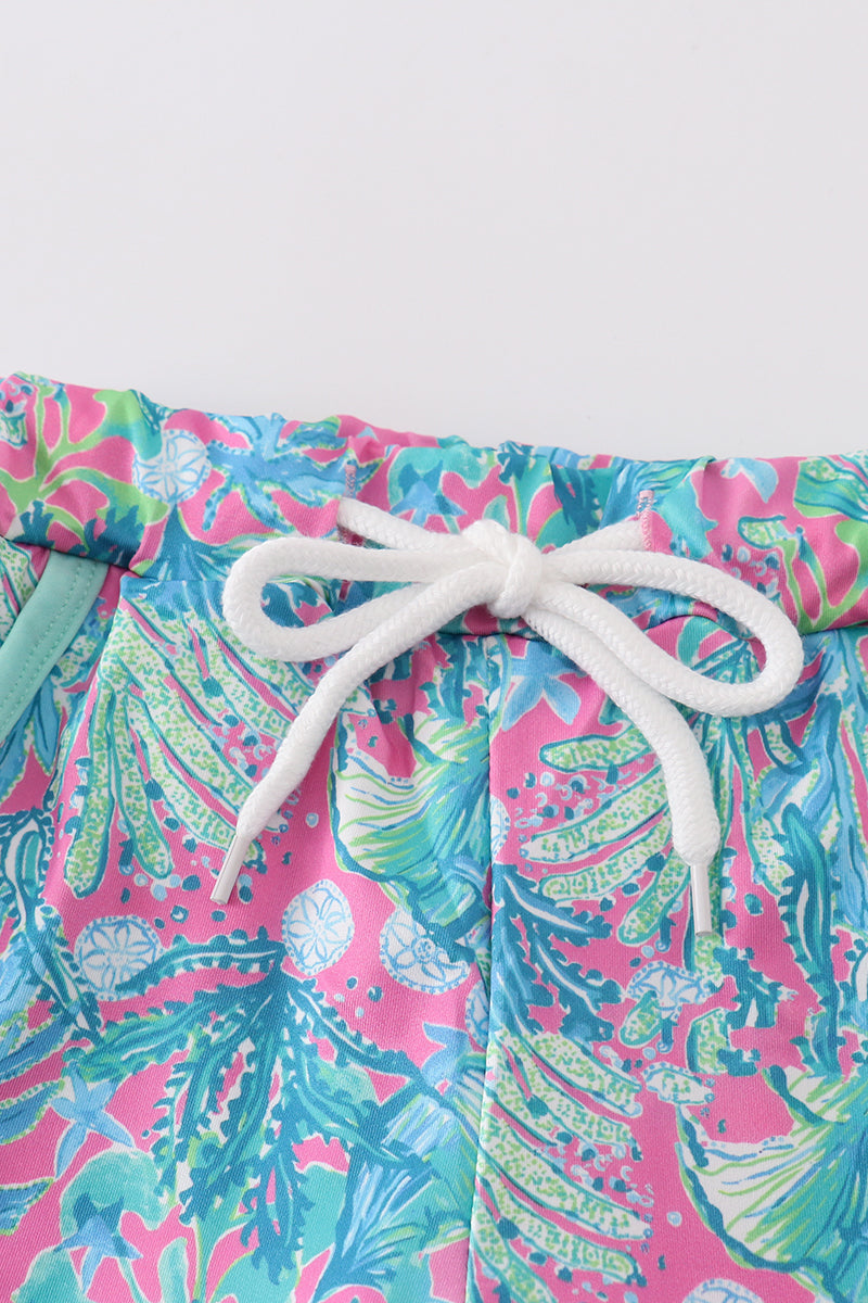 Abby & Evie
Green jungle bloom boy shorts
