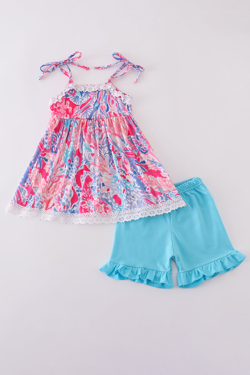 Abby & Evie
Tropical Sunset Waves set