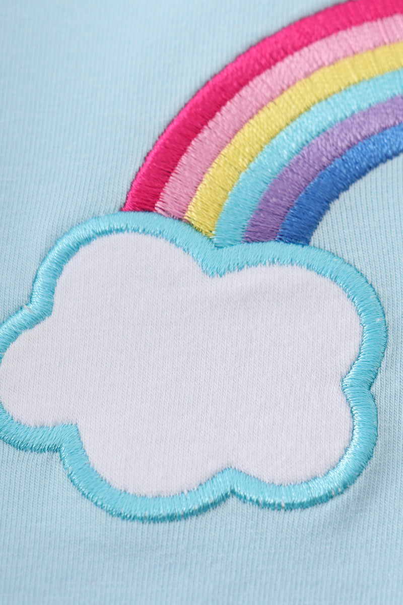 Abby & Evie Premium
Premium blue rainbow top