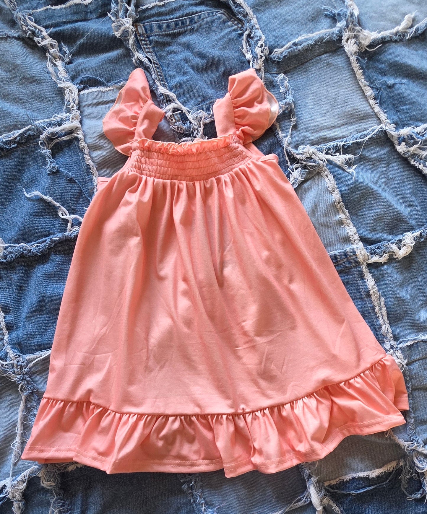 Summer Girls Cactus Peach Dress
