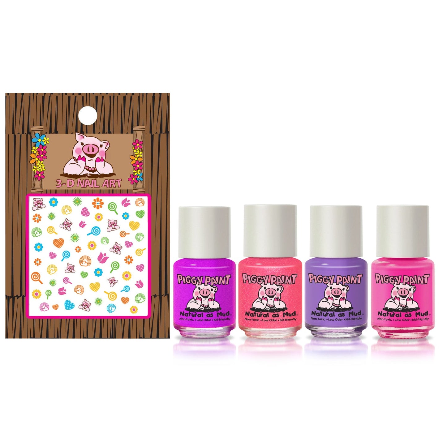 Piggy Paint Swirls & Twirls Gift Set - Kids Non-toxic Nail Polish