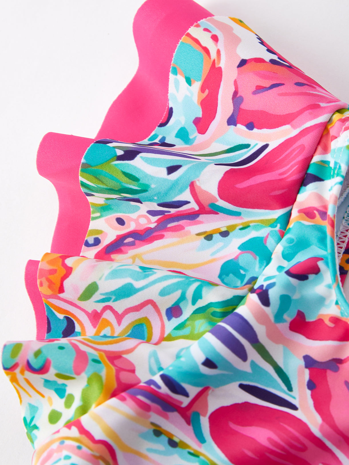 Colorful Pattern" Girls' Boutique Swimsuit