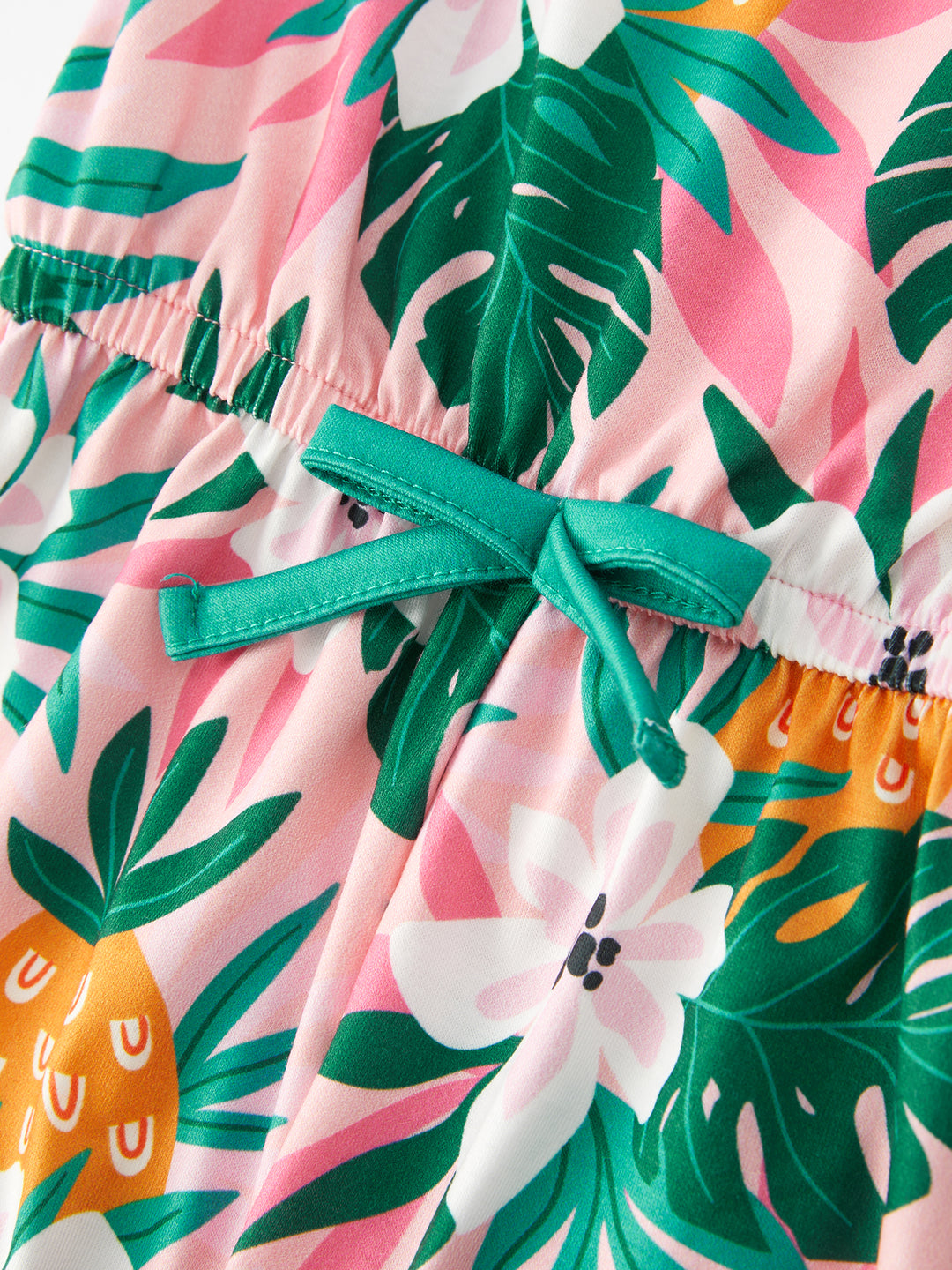 Pineapple Floral Girls Jumpsuit