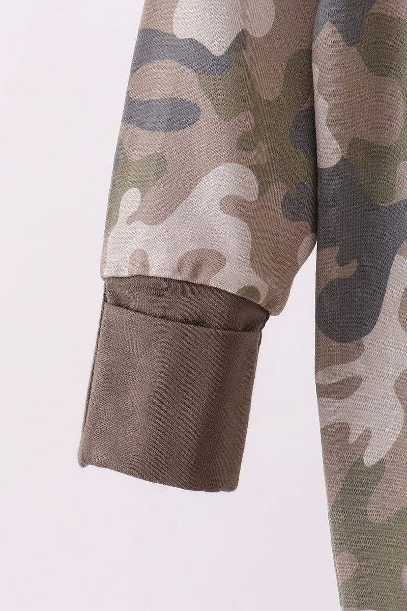 Abby & Evie
Camouflage bamboo zipper romper