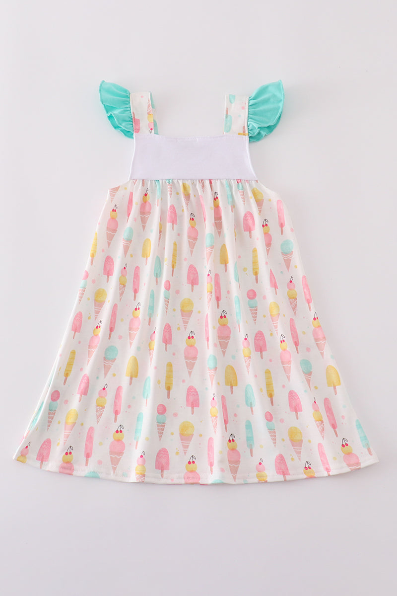 Abby & Evie
Mint ice cream embroidery dress