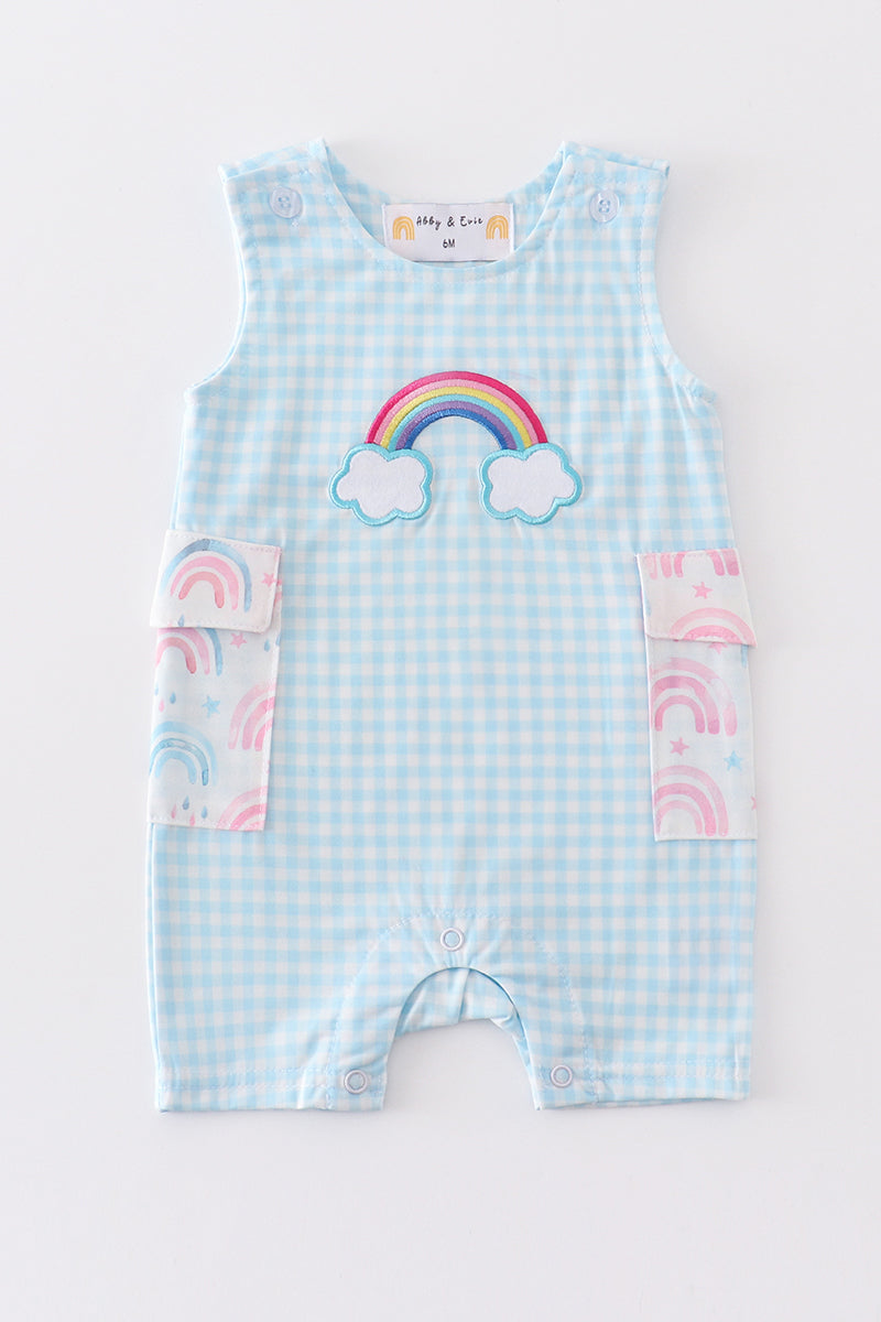 Abby & Evie Premium
Premium blue rainbow romper