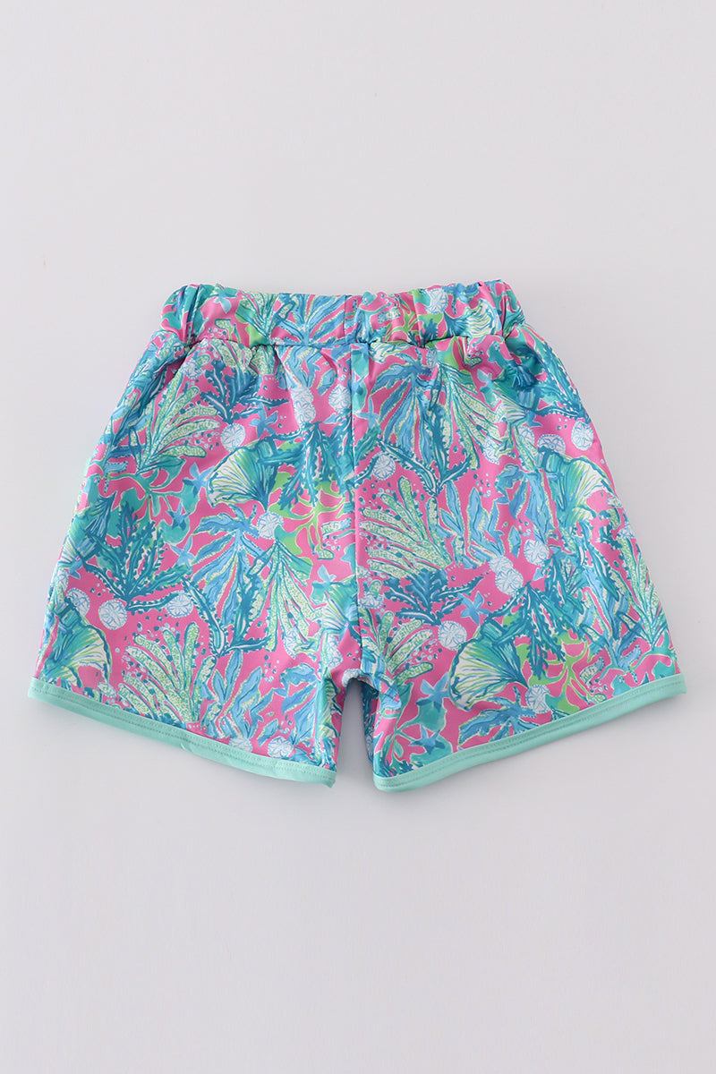 Abby & Evie
Green jungle bloom boy shorts