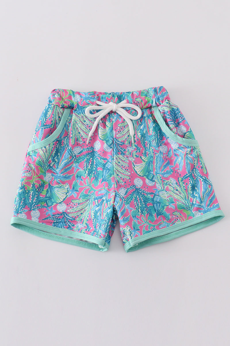 Abby & Evie
Green jungle bloom boy shorts