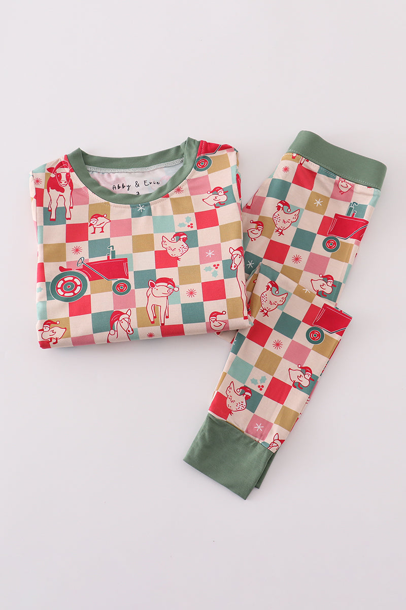 Abby & Evie
Checkered bamboo 2pc pajamas set