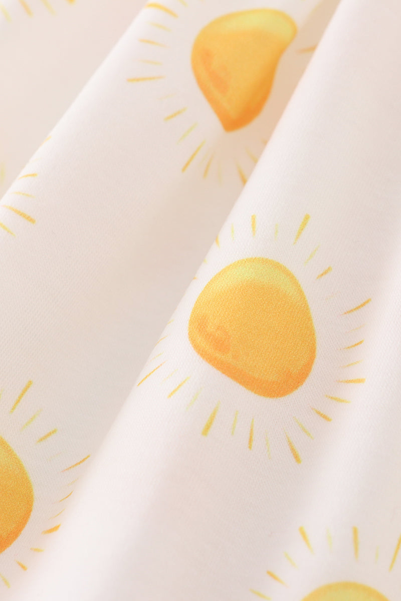 Abby & Evie
Yellow you are my sunshine embroidery dress