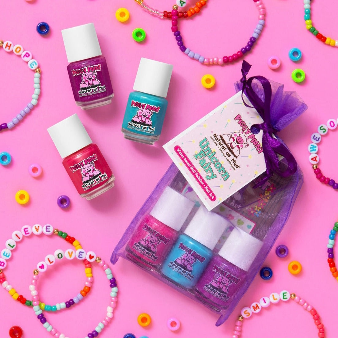 Piggy Paint
Unicorn Fairy Gift Set - Kids Non-toxic Nail Polish