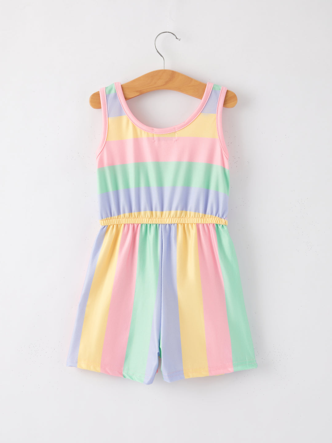 Striped Milk Silk Romper