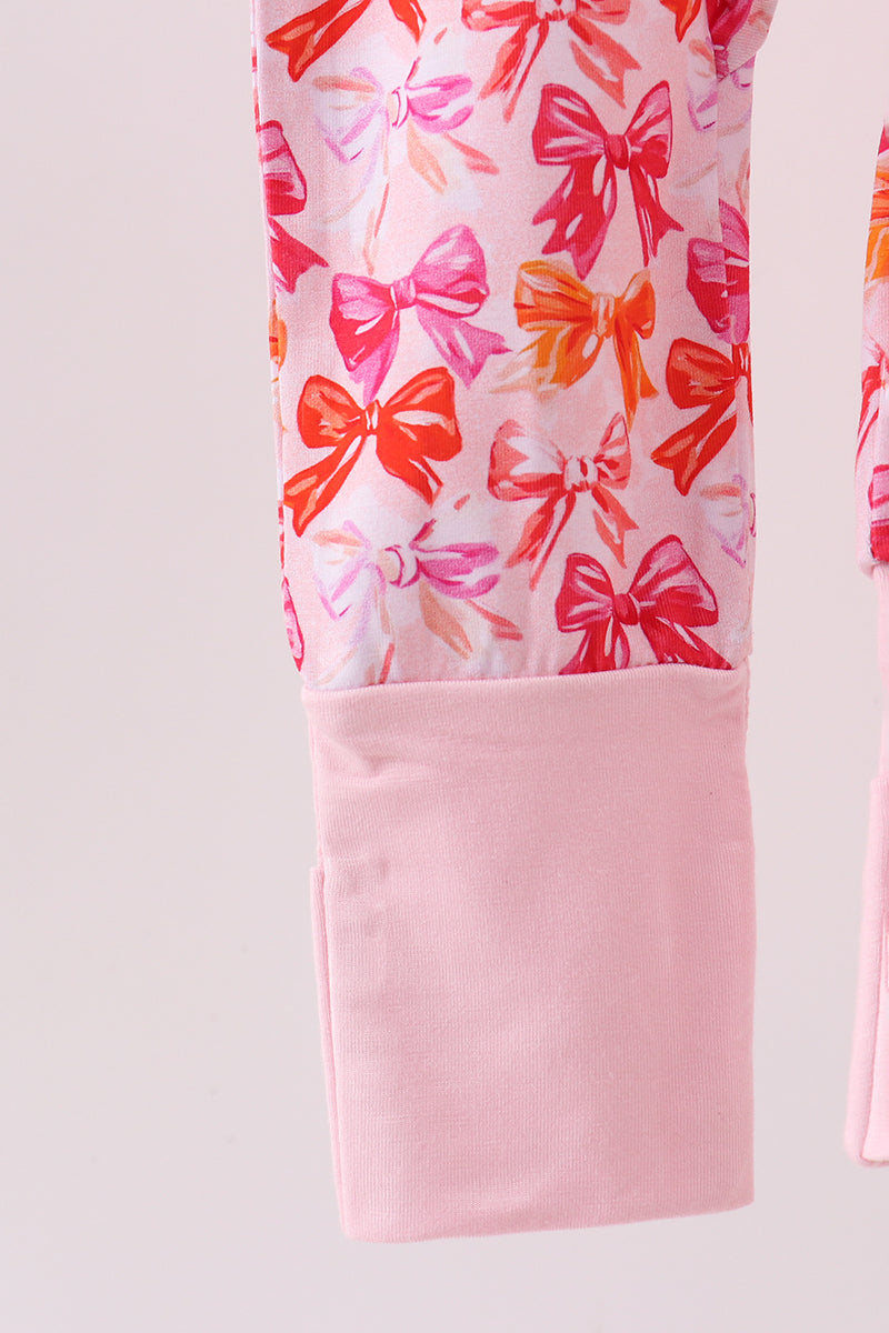 Abby & Evie Premium
Premium berry blossom bows ruffle bamboo romper