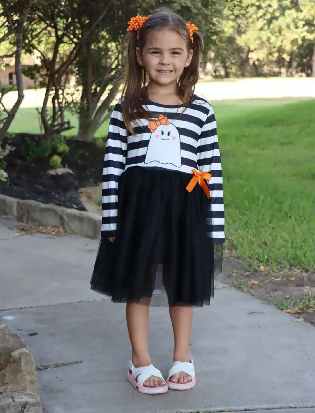 Halloween Tutu Skirt Long Sleeve Dress