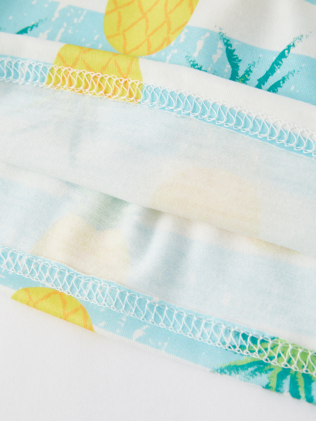 Girls Bleached Stripe Pineapple Dress