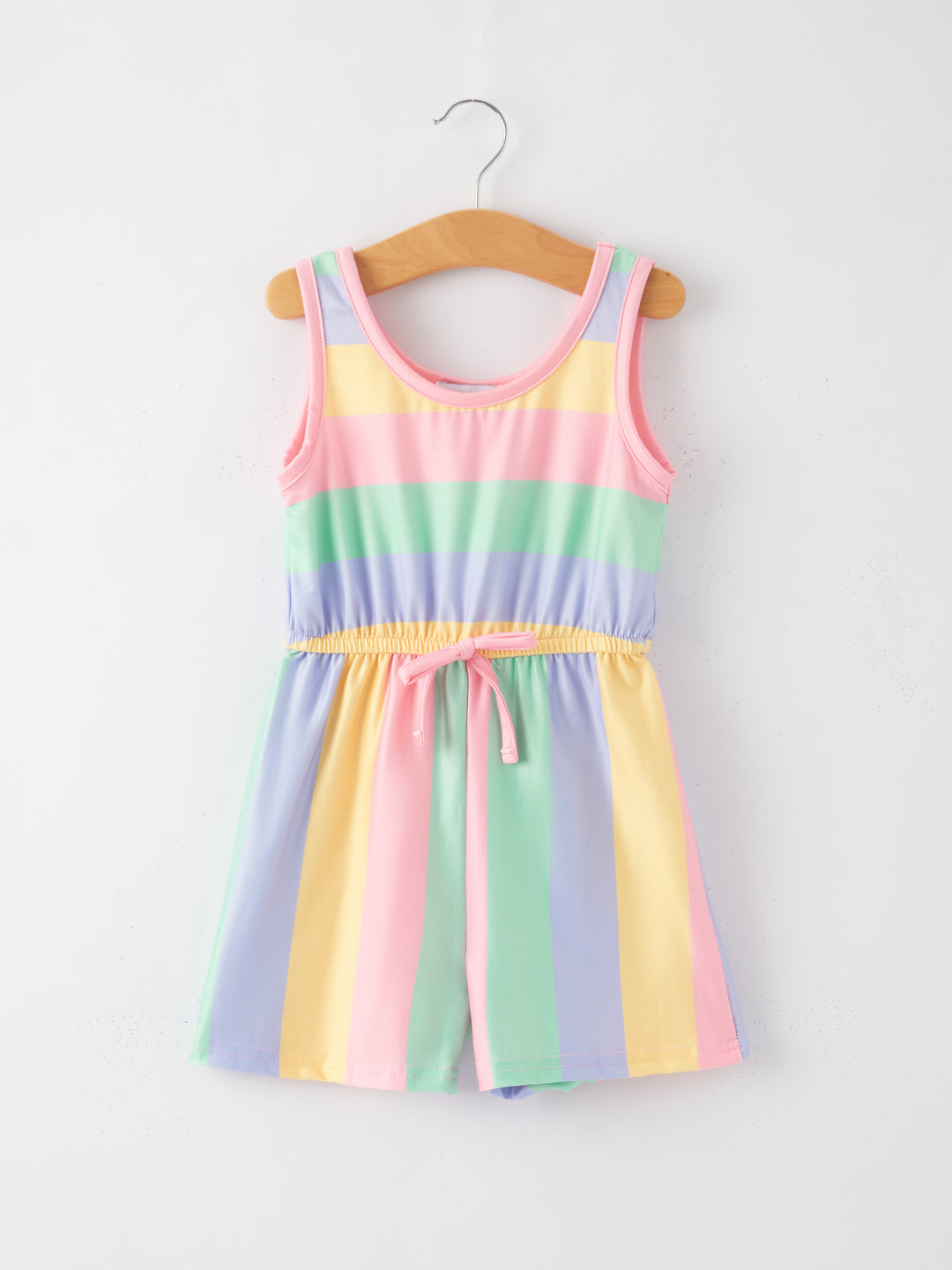 Striped Milk Silk Romper