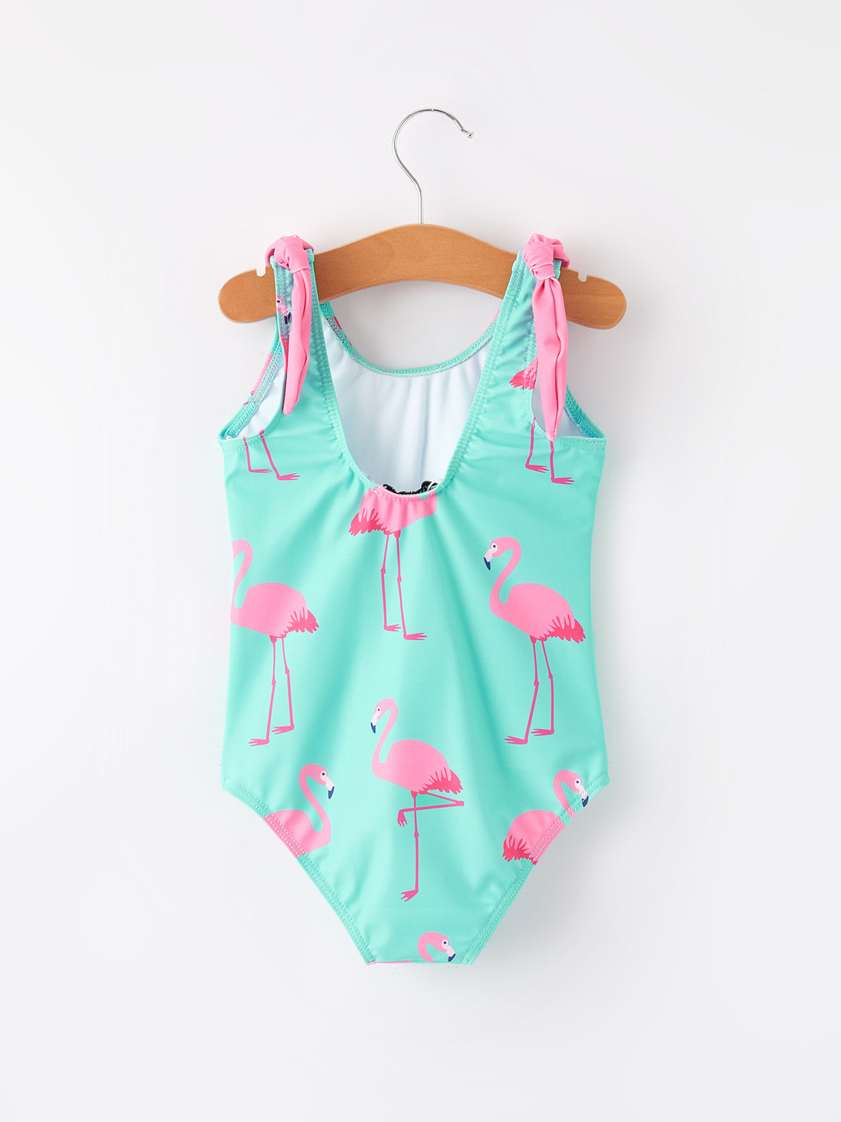 “Flamingo” Tie Shoulder Swimsuit