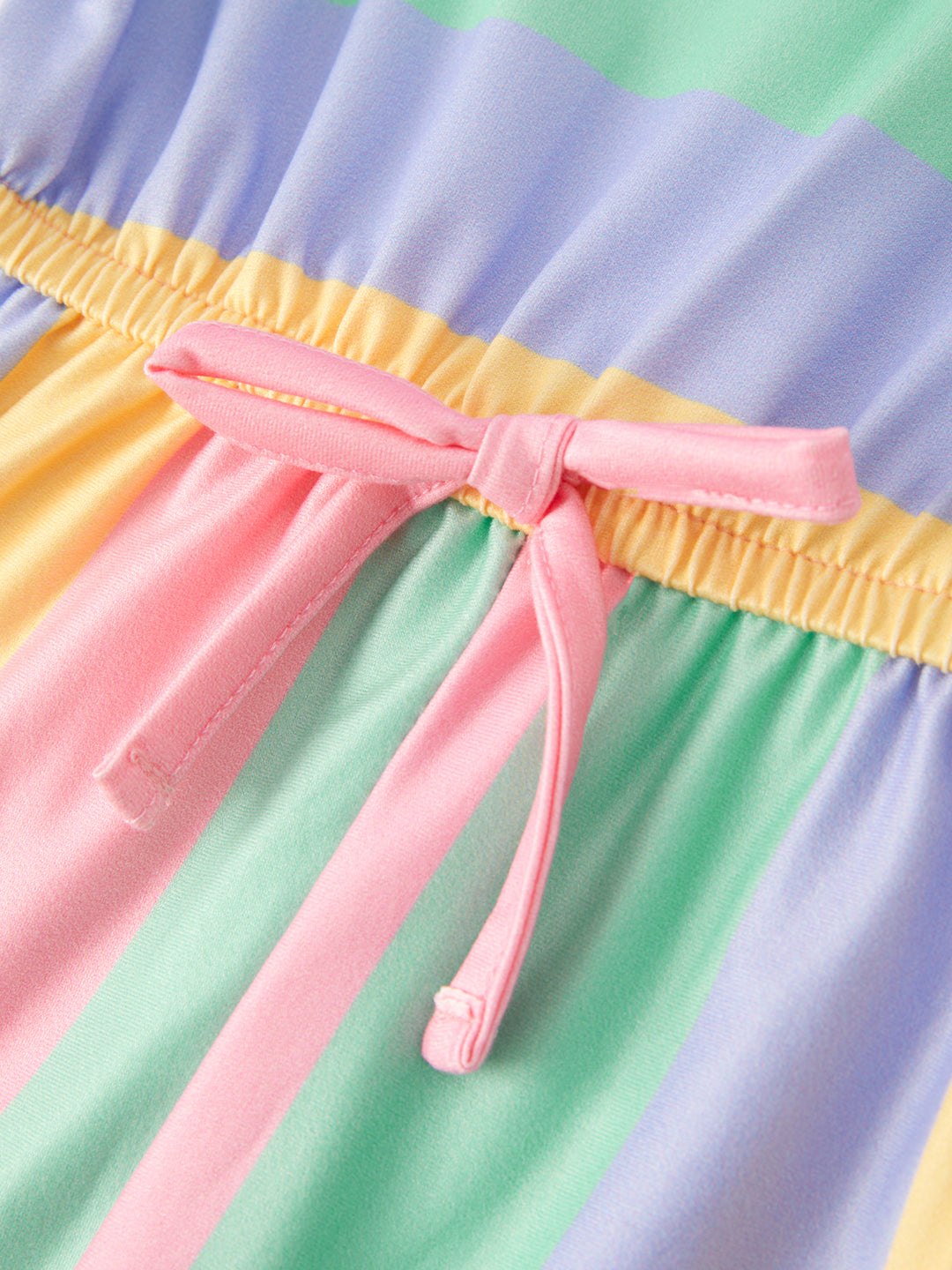 Striped Milk Silk Romper