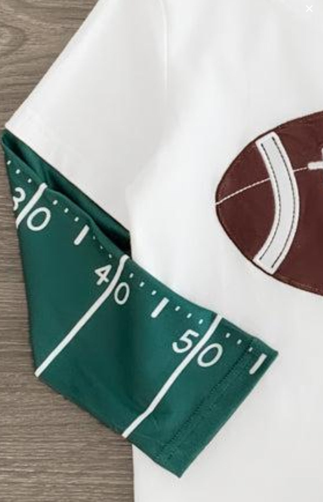 White Football Long Sleeve T-Shirt